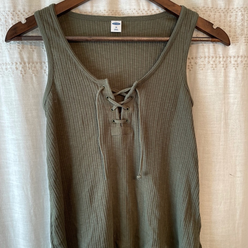 Old Navy criss-cross tie top